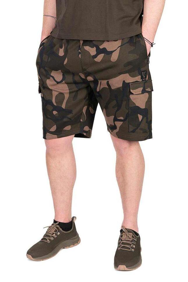 Spodenki Szorty Wędkarskie Męskie Fox Lw Camo Jogger Shorts