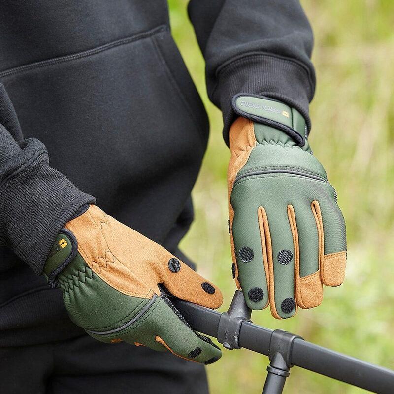 Prologic Neoprénové rukavice Neoprene Grip Glove Green/Black - L