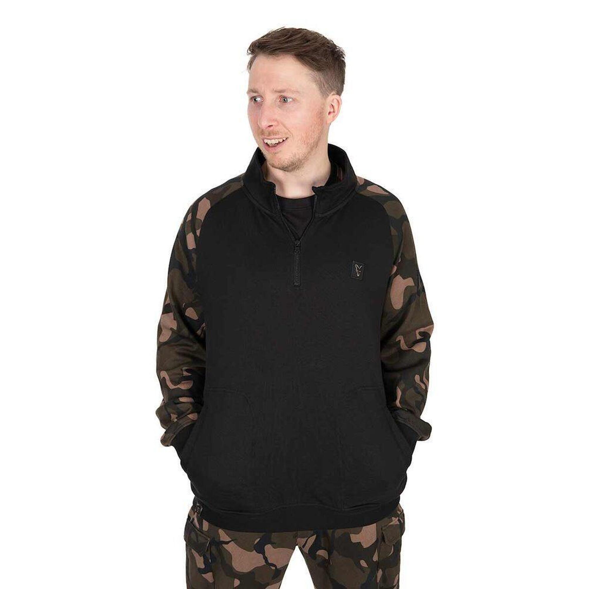Fox Mikina LW Black/Camo QTR ZIP - L