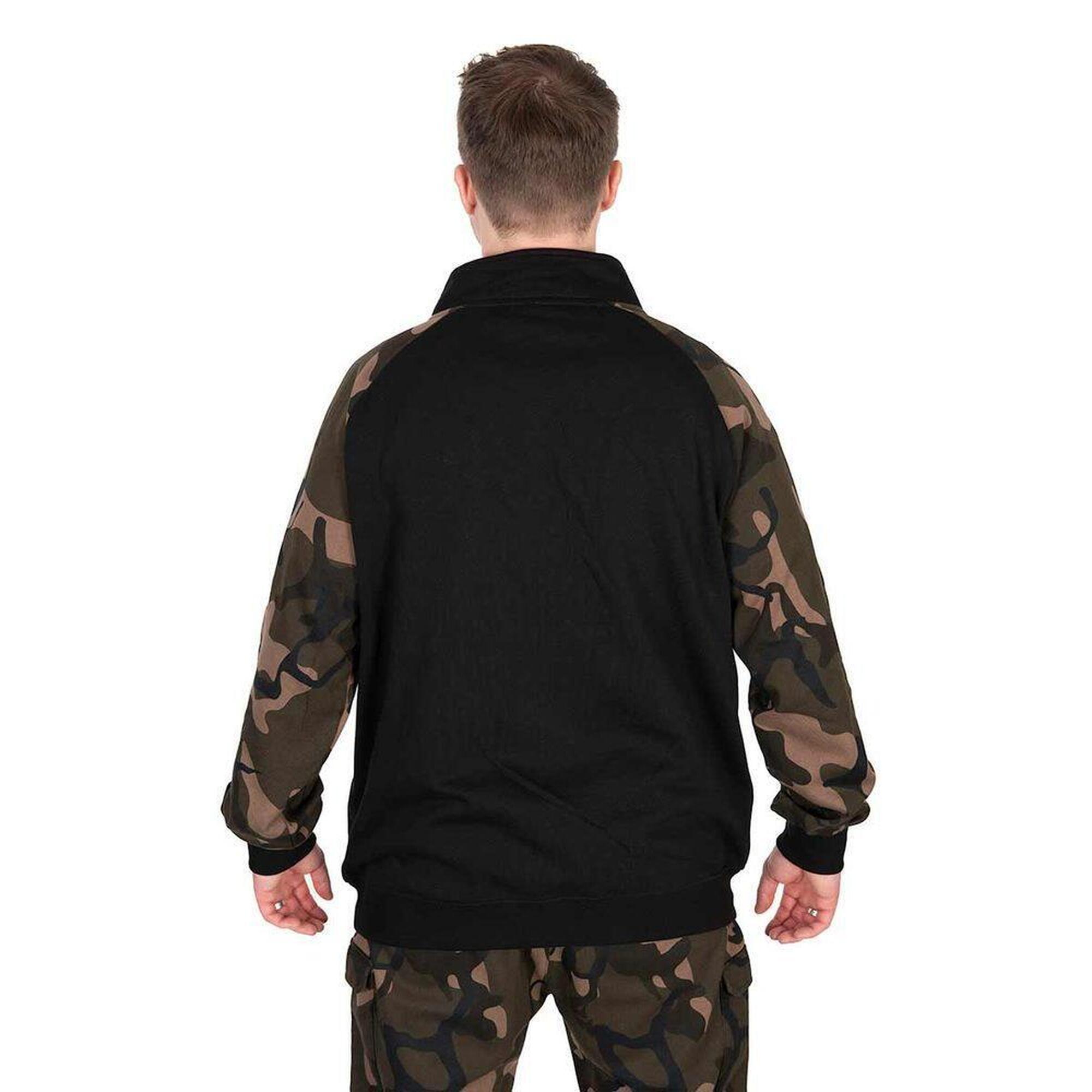 Fox Mikina LW Black/Camo QTR ZIP - L