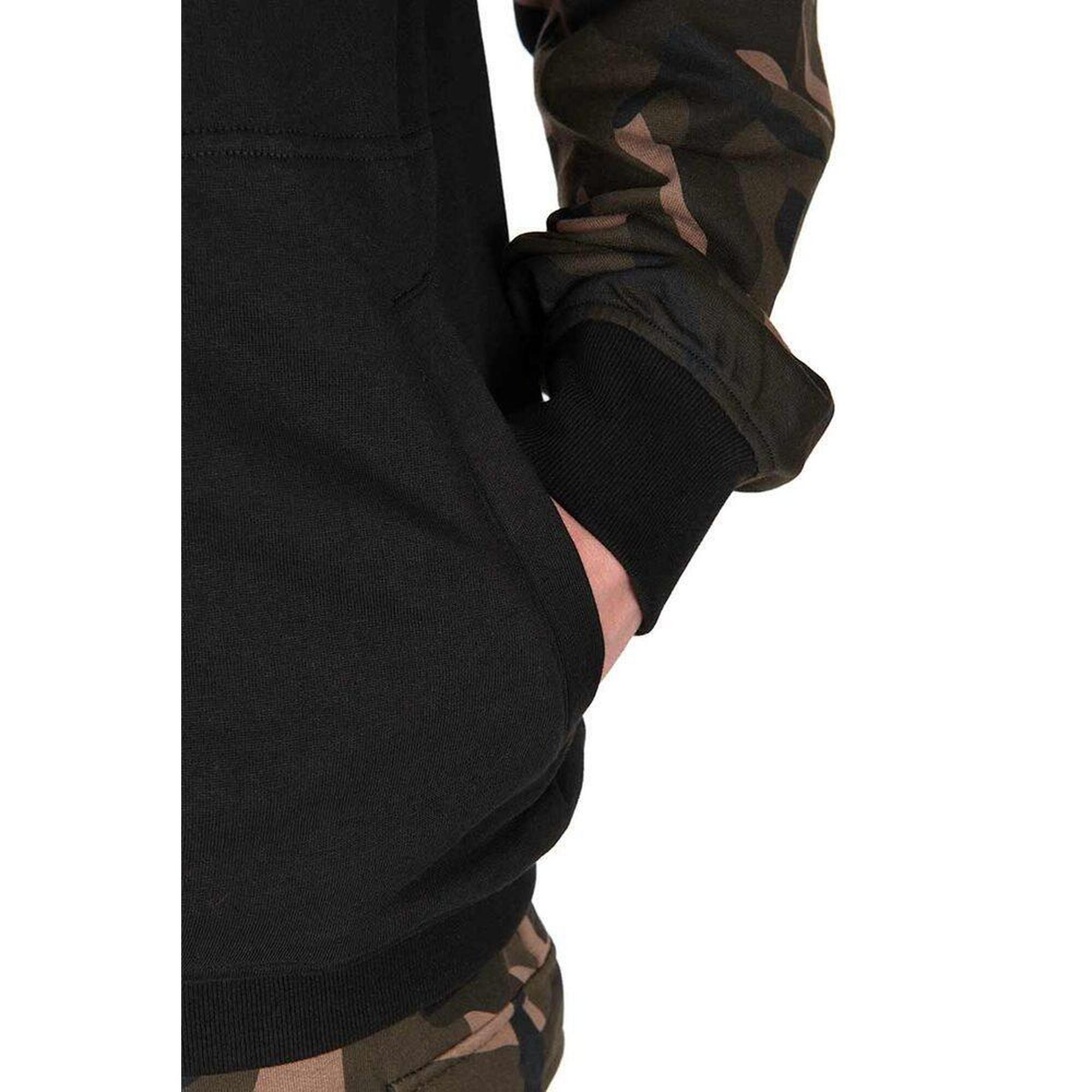 Fox Mikina LW Black/Camo QTR ZIP - XXXL