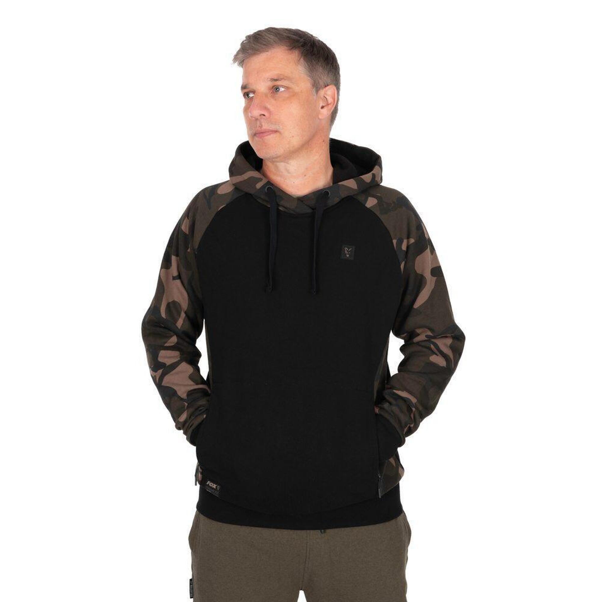Fox Mikina Black/Camo Pullover Premium 310 Hoodie - XL