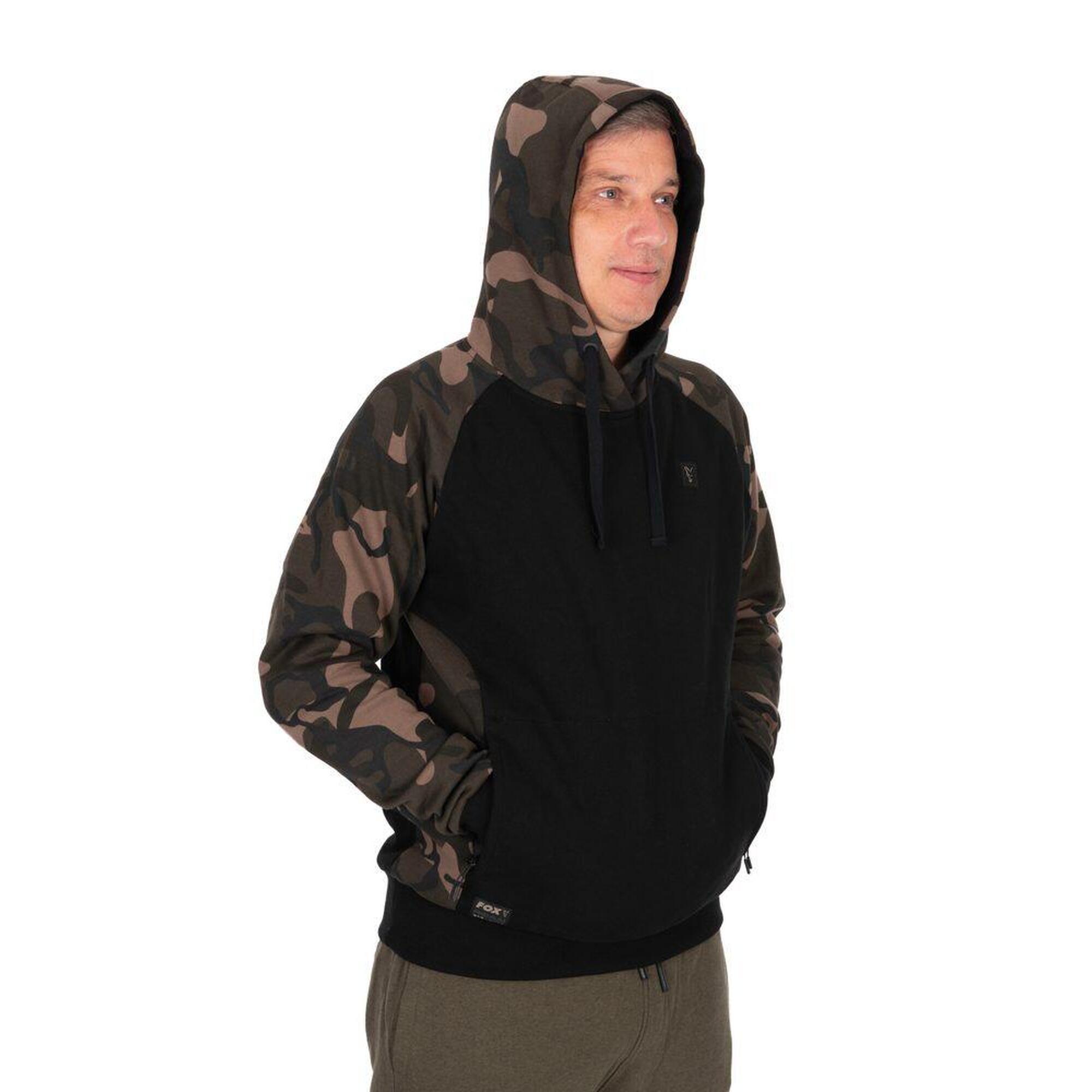 Fox Mikina Black/Camo Pullover Premium 310 Hoodie - XL