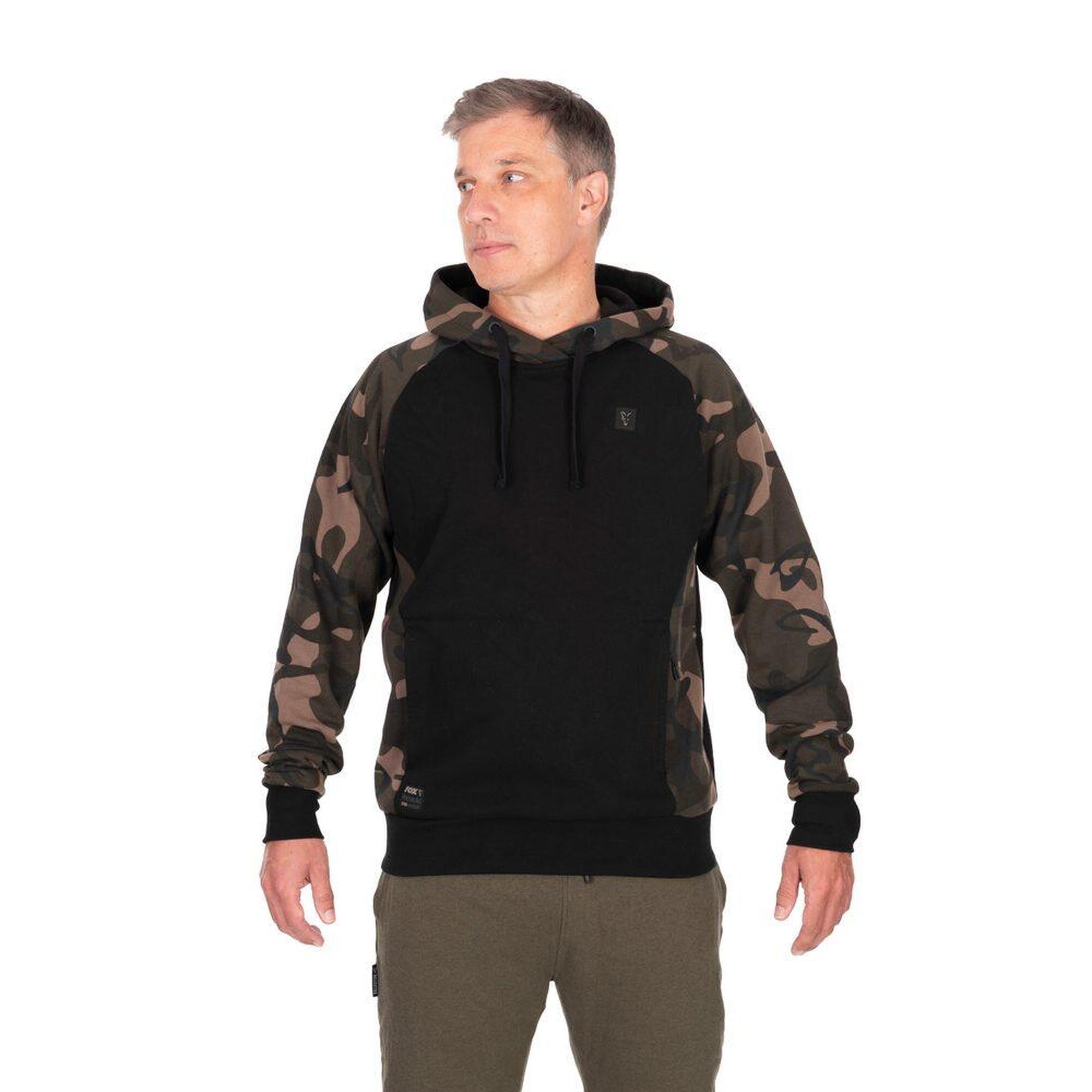 Fox Mikina Black/Camo Pullover Premium 310 Hoodie - XL