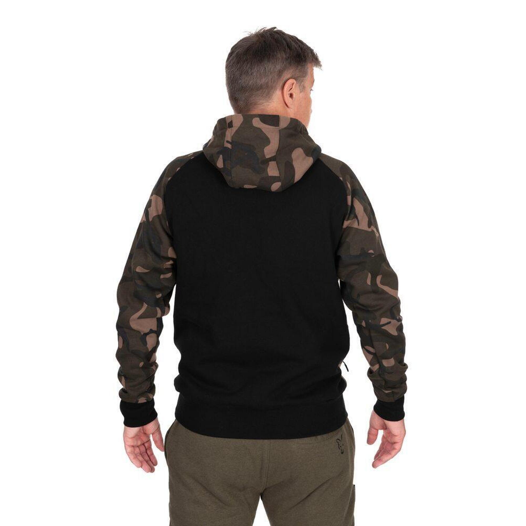 Fox Mikina Black/Camo Pullover Premium 310 Hoodie - XL