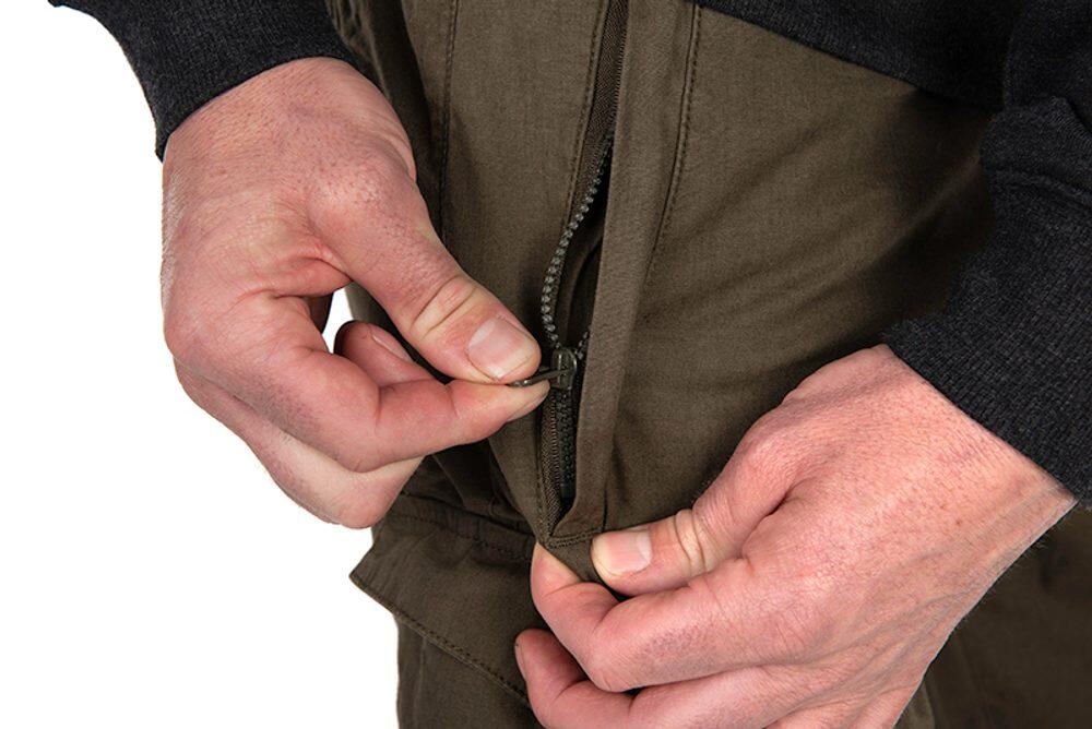 Fox Collection Lightweight Cargo Trouser Green & Black Medium 5/7