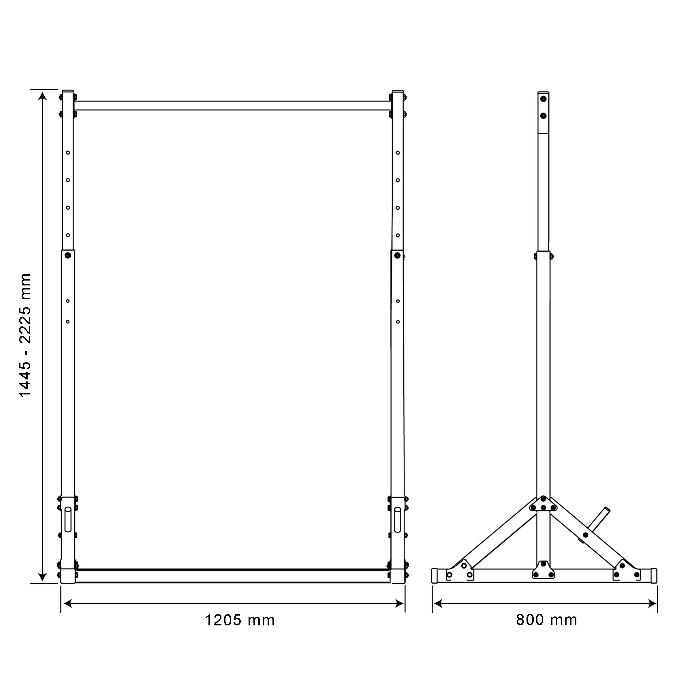 Barra per trazioni autoportante - max. 140kg 7/7
