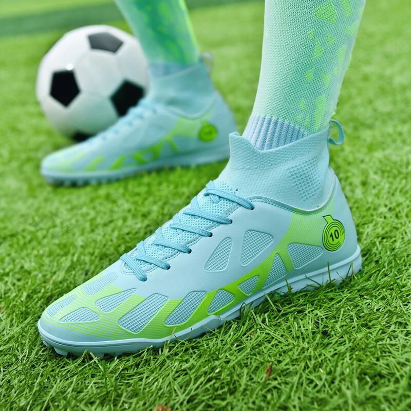 Ghete de fotbal MBrands, 8.2 cu glezna ,pentru teren sintetic, culoare verde