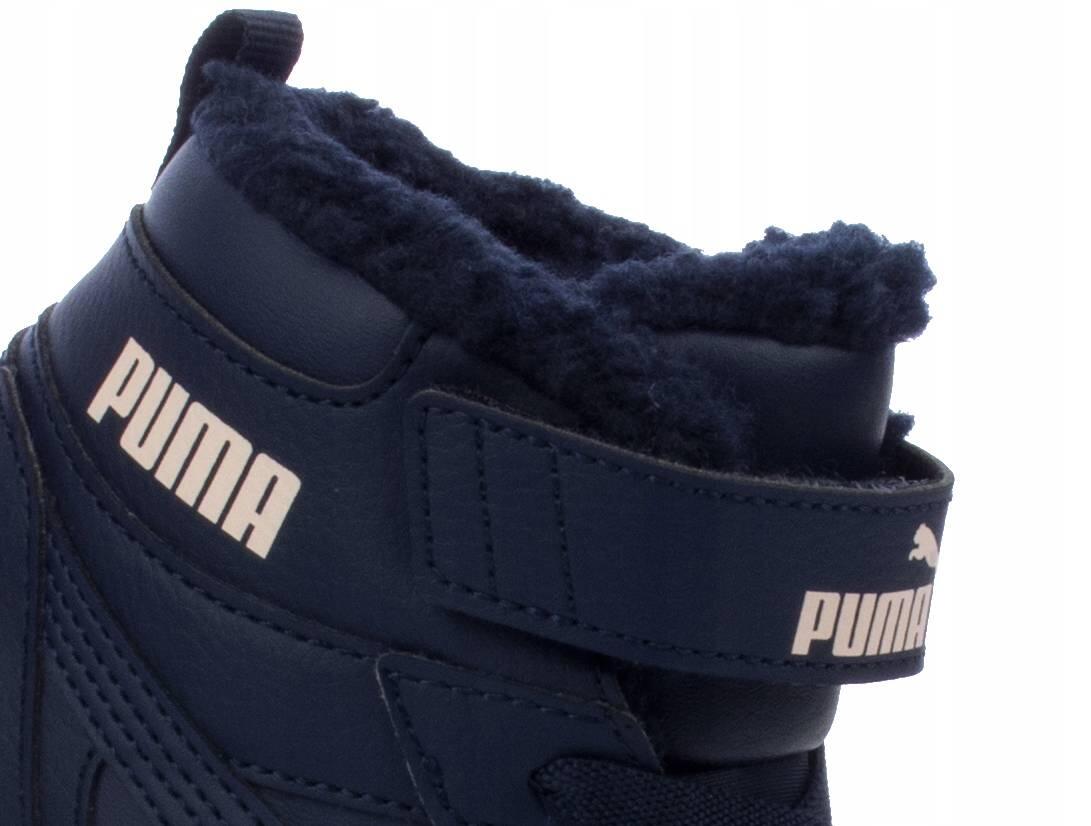 Dziecięce buty sportowe zimowe ocieplane PUMA REBOUND JOY 6/7