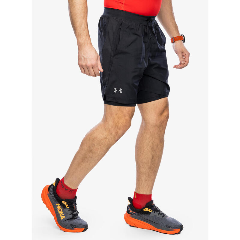 Pantaloni scurți de alergare pentru bărbați Under Armour Launch 7" 2IN1