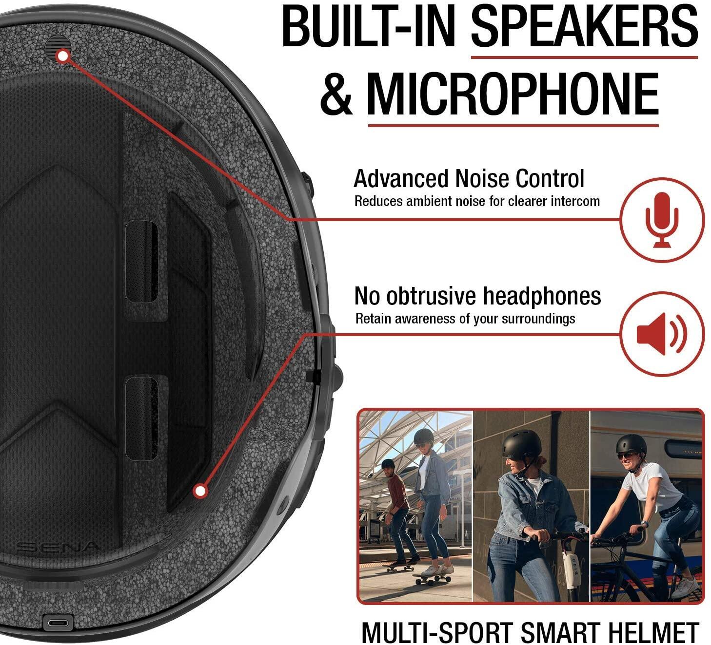 Casco multisport cpn Bluetooth integrato Sena Rumba, Nero 4/7