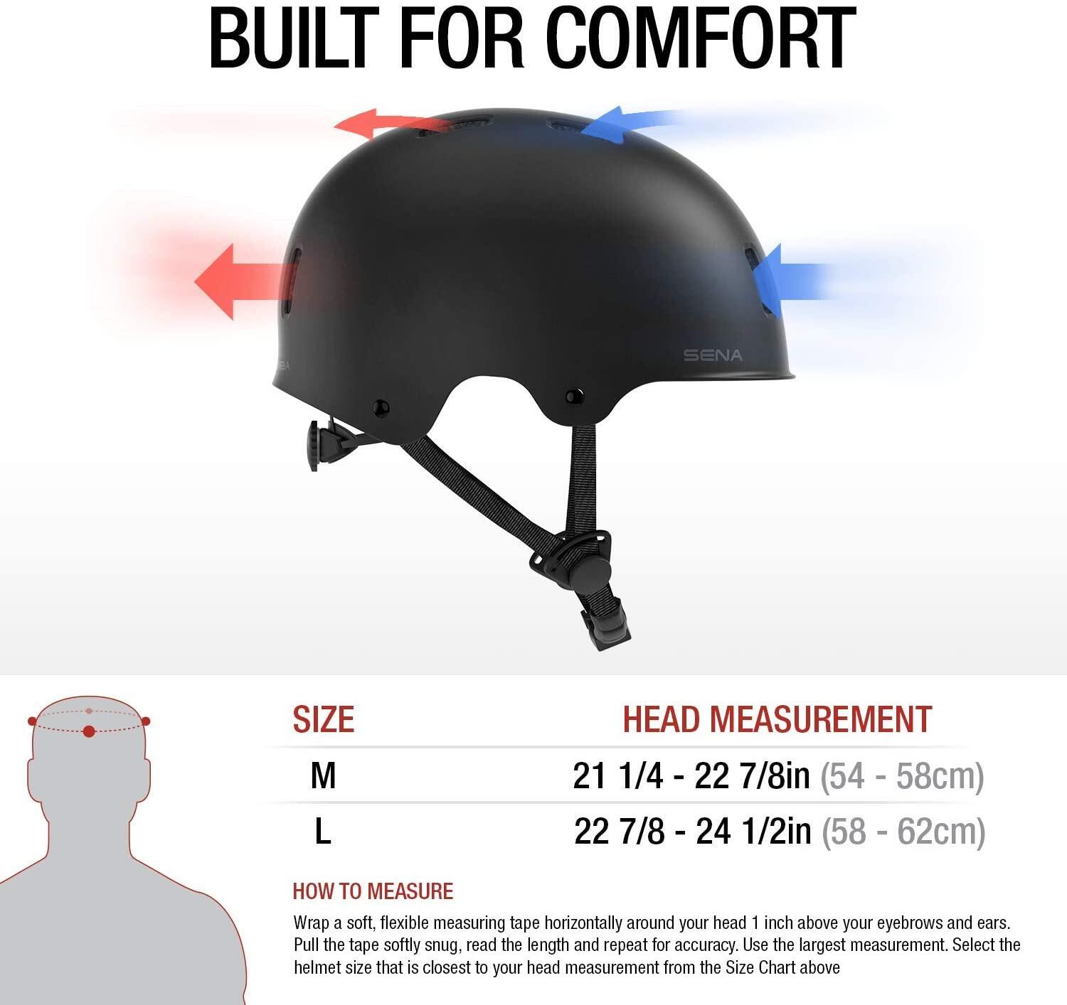 Casco multisport cpn Bluetooth integrato Sena Rumba, Nero 3/7