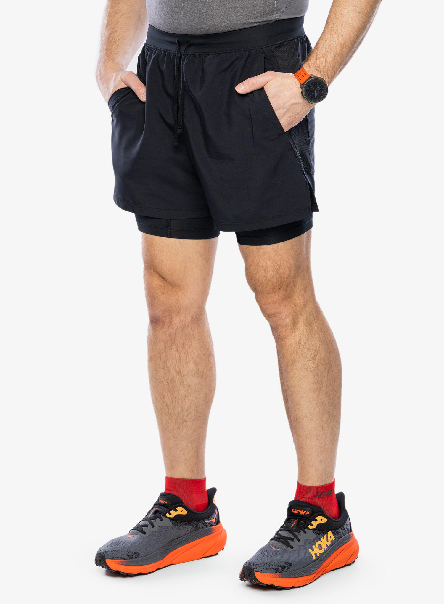Under Armour Launch 5inch 2-in-1 Shorts Schwarz Herren 5/7