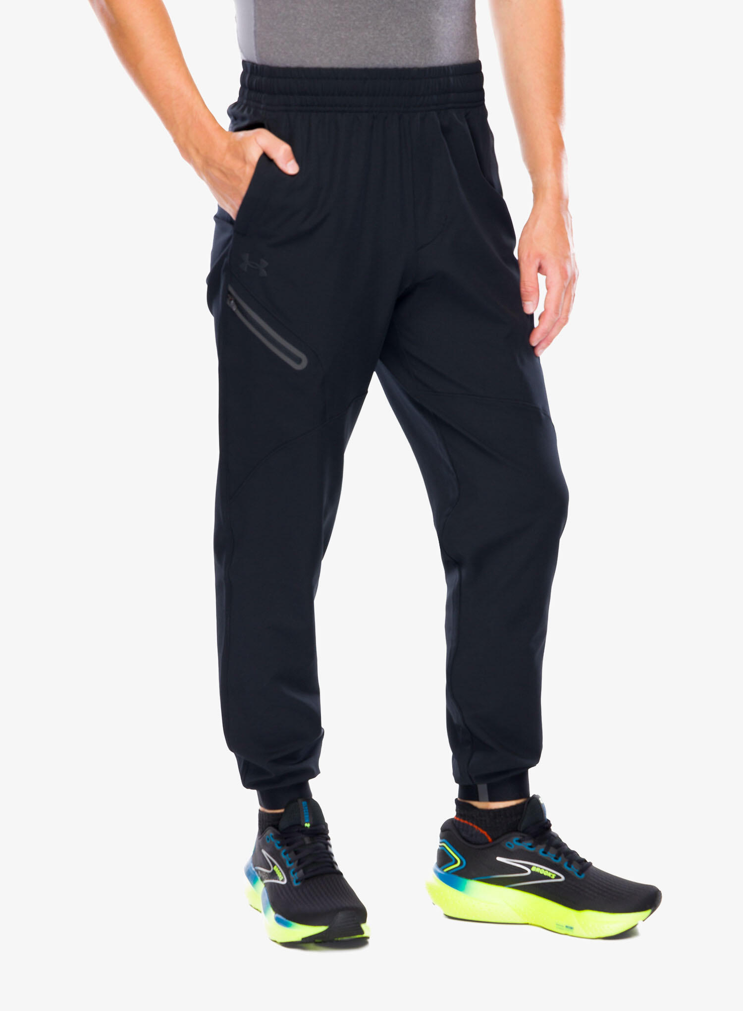 Under Armour zwarte duurzame en rekbare broek 3/7