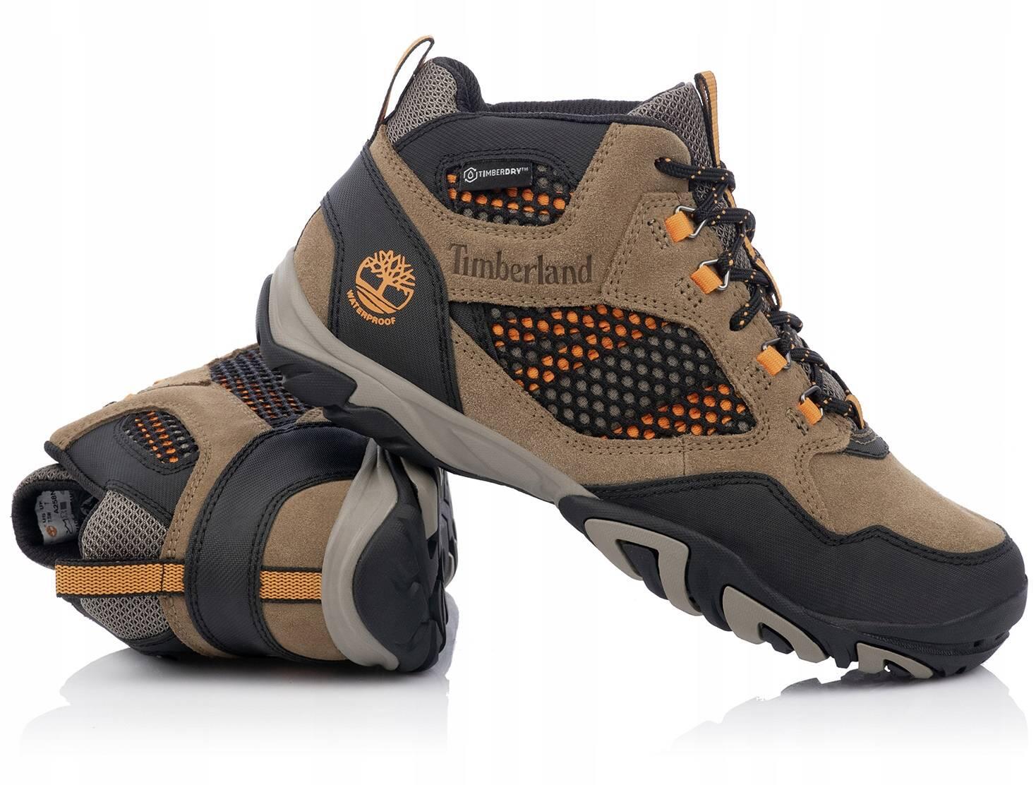 Męskie buty trapery trekingowe membrana TIMBERLAND CRESTRIDGE WATERPROOF MID 5/7