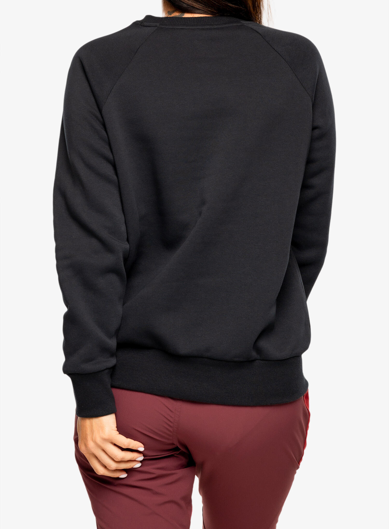 Das Damen-Sweatshirt Under Armour Rival Fleece Crew in Schwarz/Weiß ist die 2/7