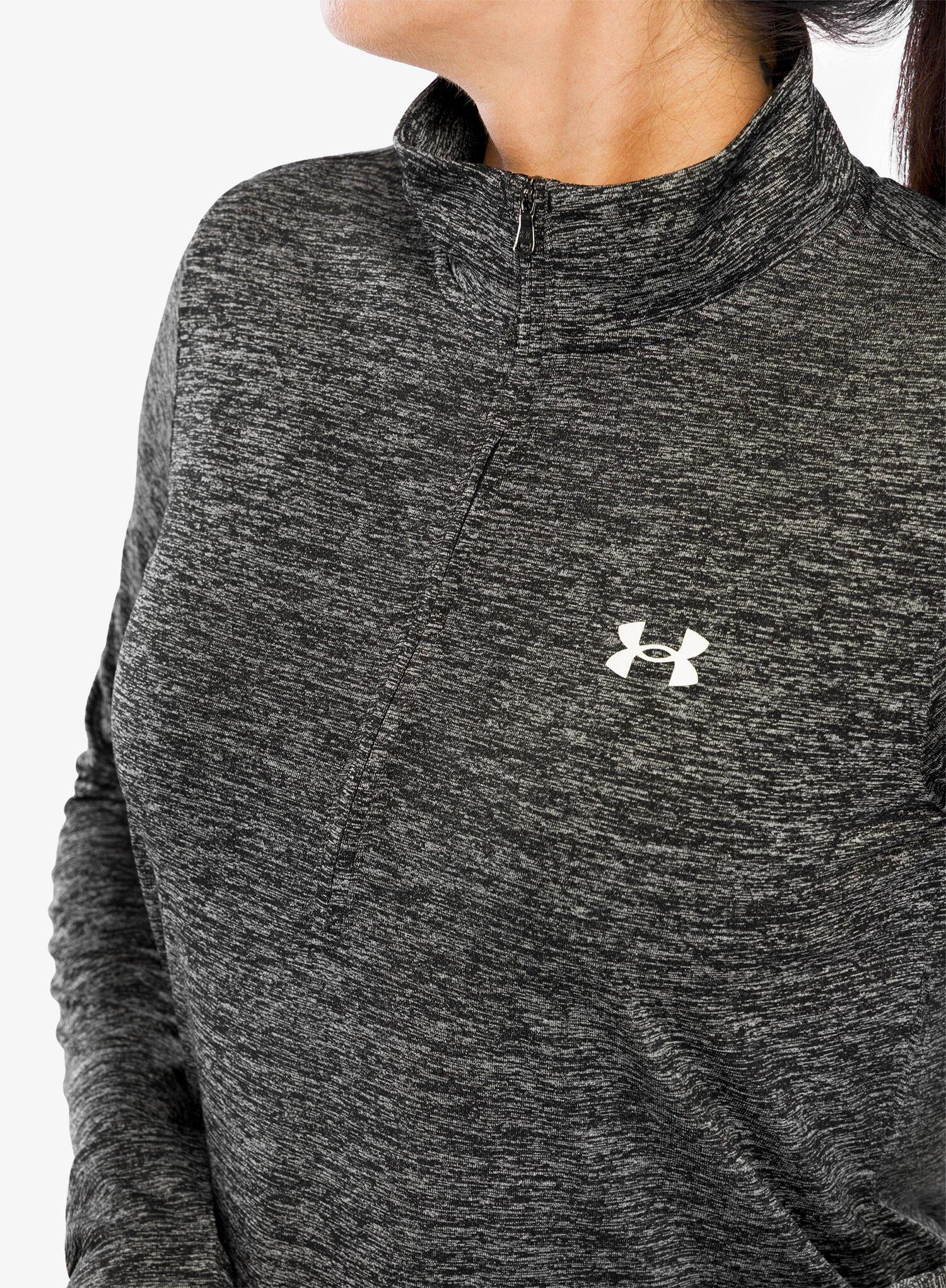 Haut 1/2 Zip Under Armour Tech Noir Femme 5/5