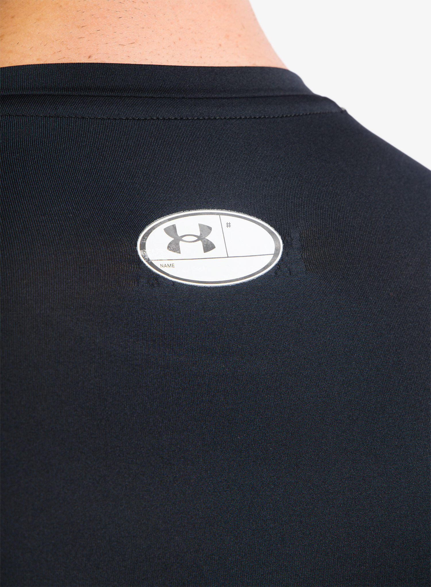T-shirt Nera manica lunga HeatGear® da uomo Under Armour 7/7
