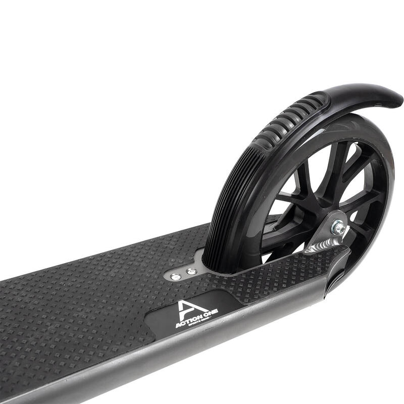 Trotineta Pliabila Prodigy cu 1 amortizor, cu cric, roti 200 mm, gri antracit