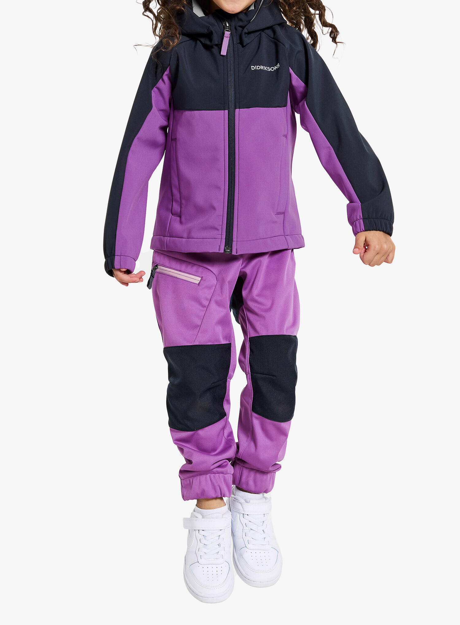 Kurtka dziecięca Didriksons Troel Jacket 4 - tulip purple 90 cm 6/7
