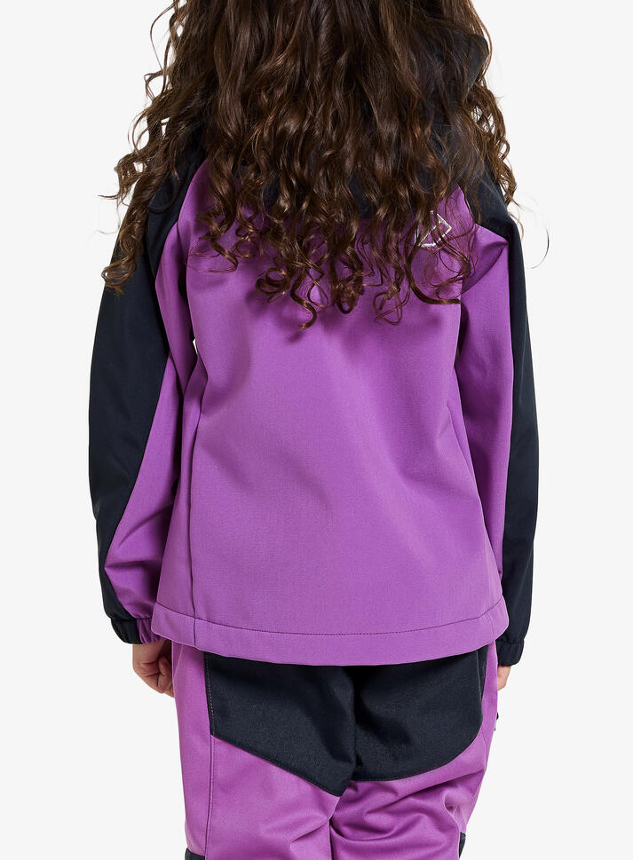 Kurtka dziecięca Didriksons Troel Jacket 4 - tulip purple 90 cm