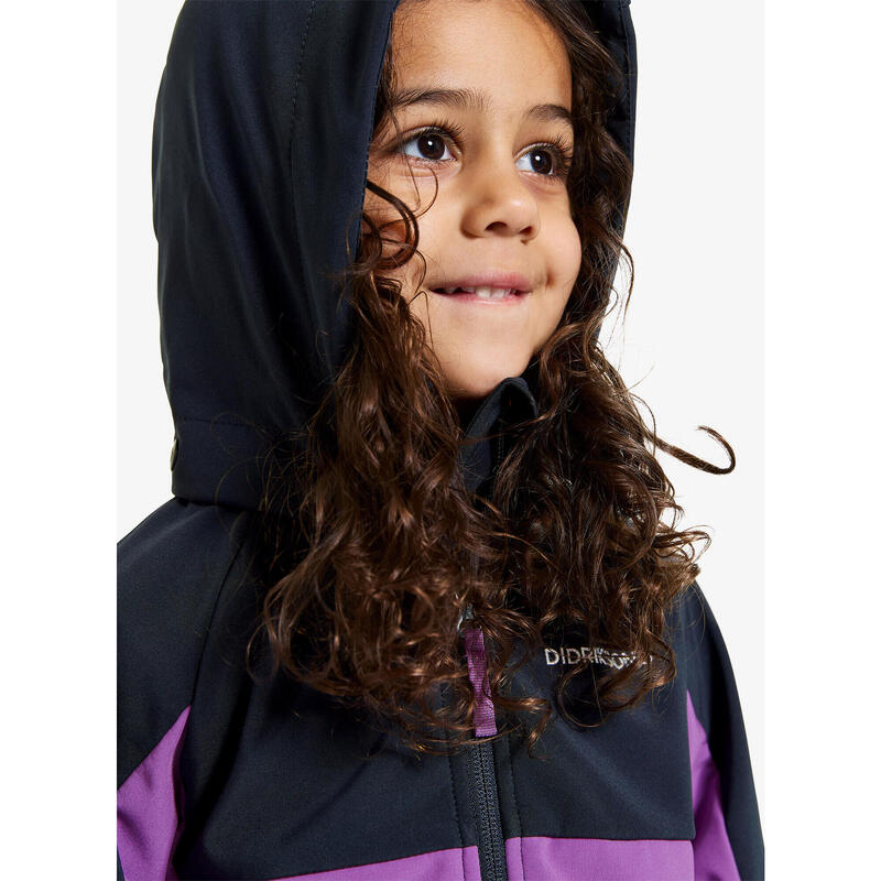 Kurtka dziecięca Didriksons Troel Jacket 4 - tulip purple 90 cm