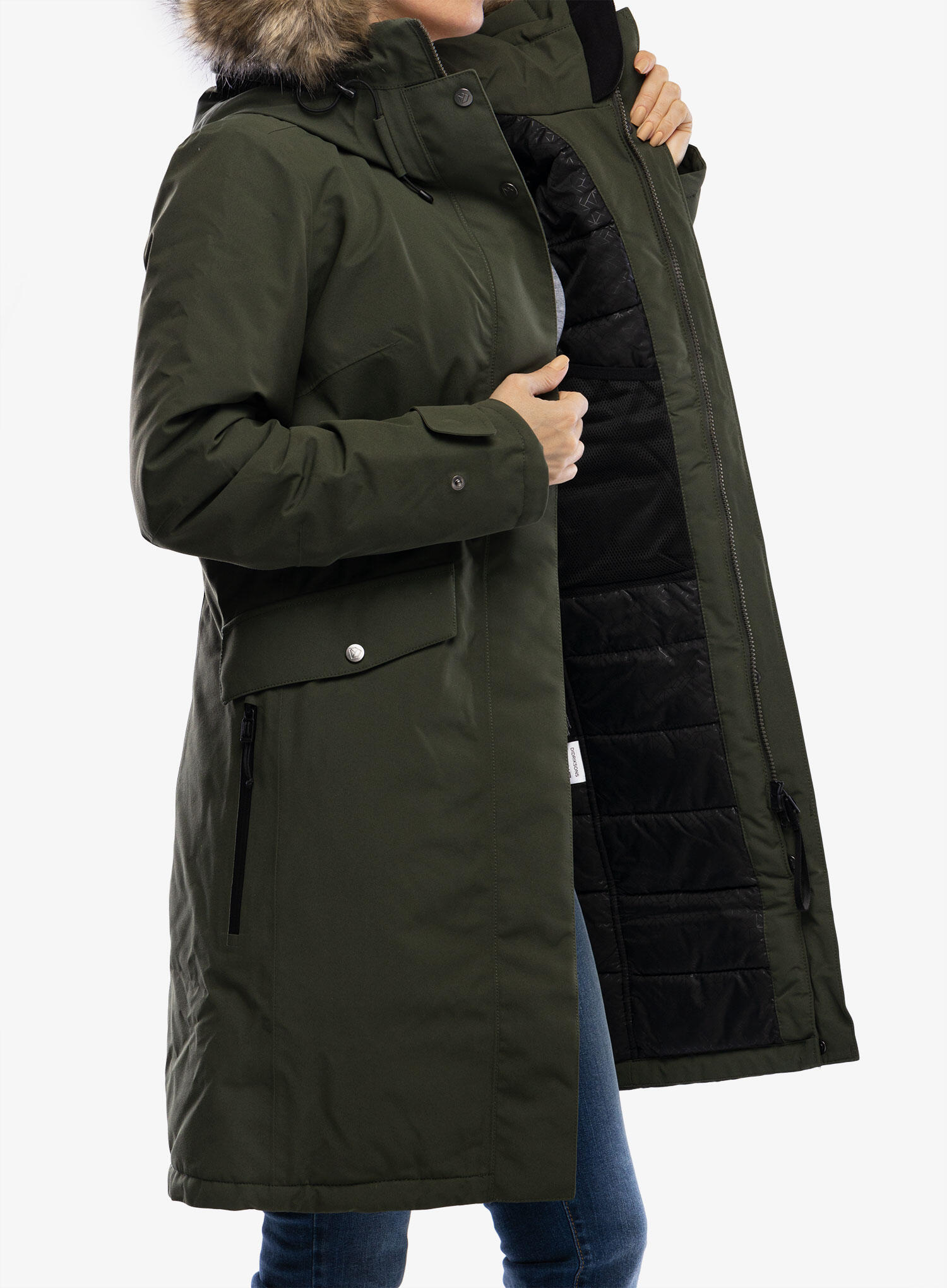 Płaszcz ocieplany damski Didriksons Erika Parka 3 5/7
