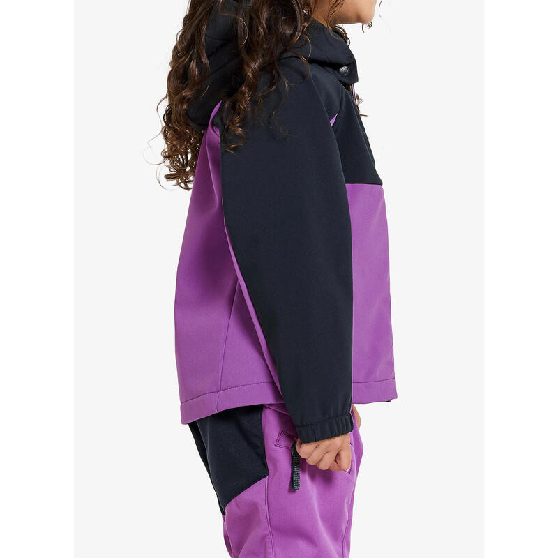 Kurtka dziecięca Didriksons Troel Jacket 4 - tulip purple 90 cm