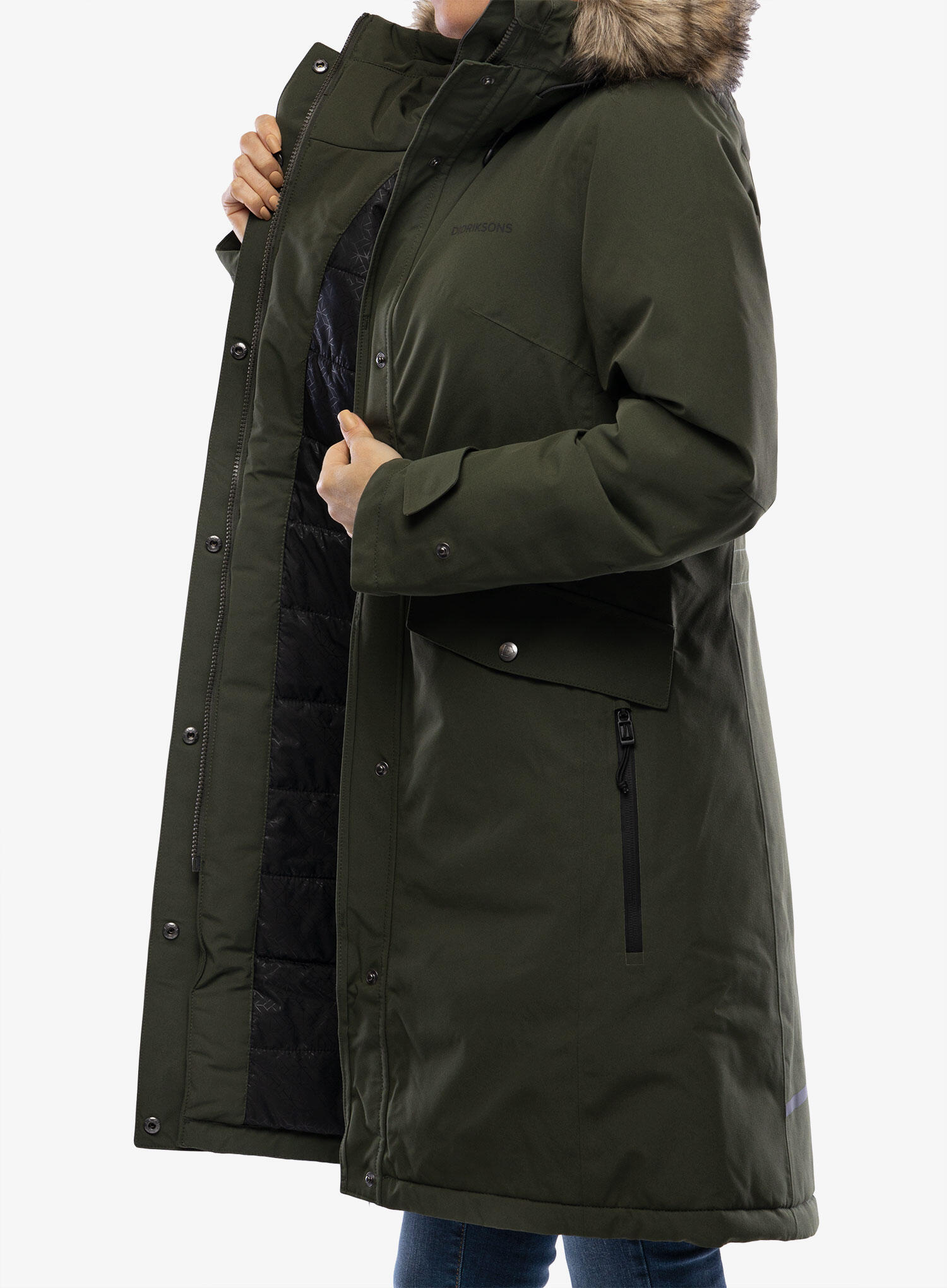 Płaszcz ocieplany damski Didriksons Erika Parka 3 3/7