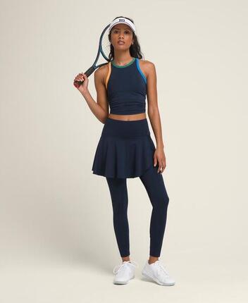 Collant double femme marine
