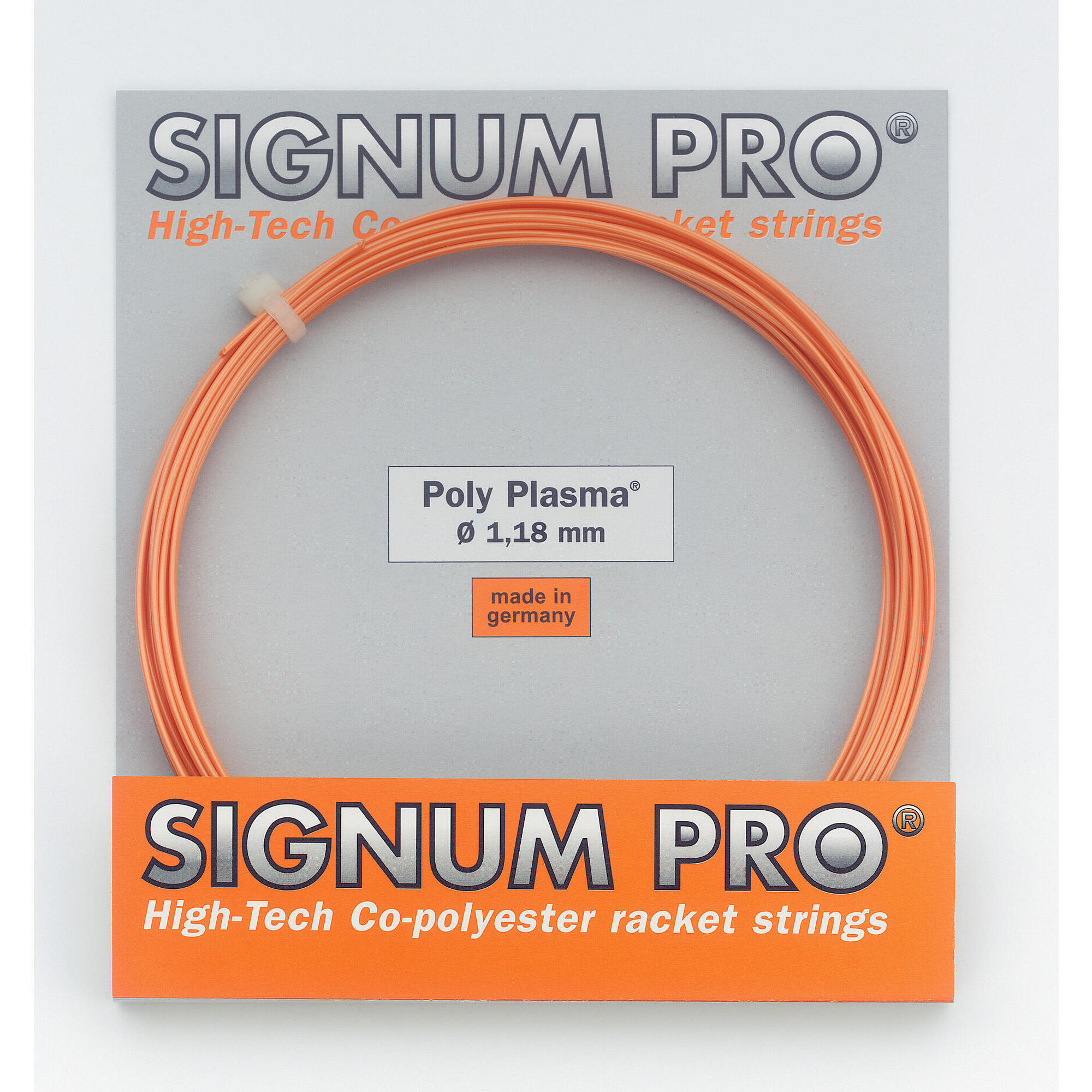Signum Pro - Garniture 12 M Signum Pro Poly Plasma 1,23 Mm Orange - Cordage Raquette - Multicolore - No Size - Decathlon