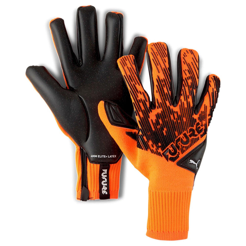 Puma Future Grip Hybrid Mens Black/Orange Goalkeeper Gloves