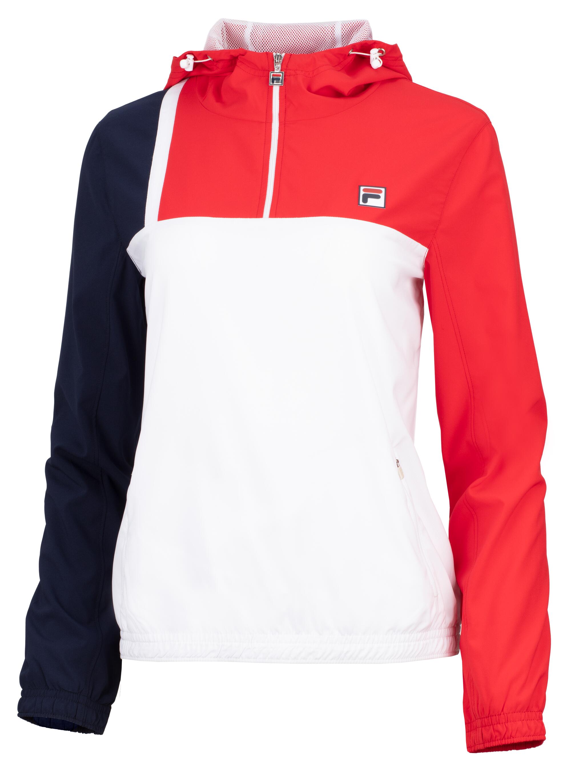 FILA Fila Marla Polyester Windbreaker with Hood and Waist Drawcord