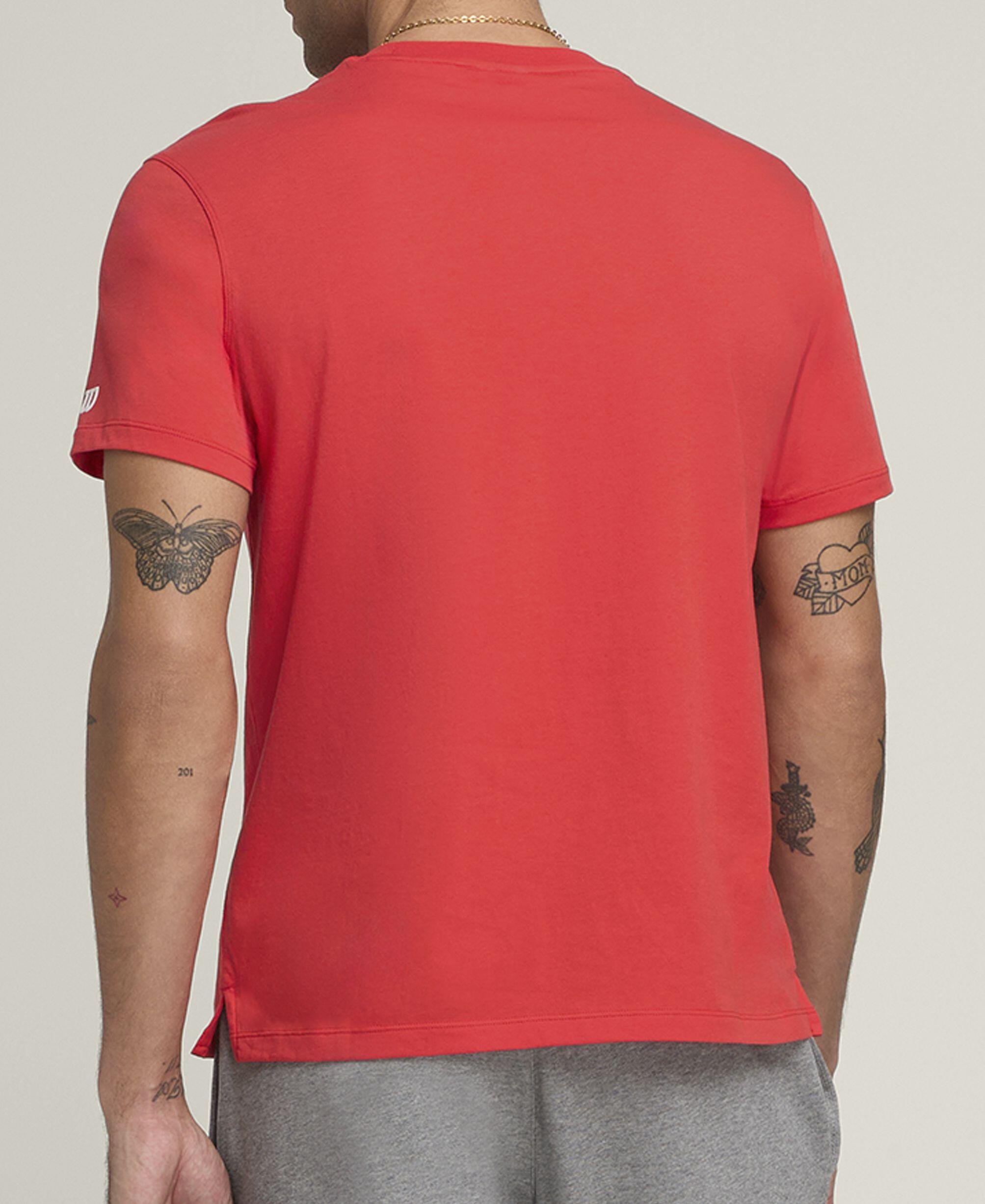 T-shirt grafica Team unisex rossa 3/4