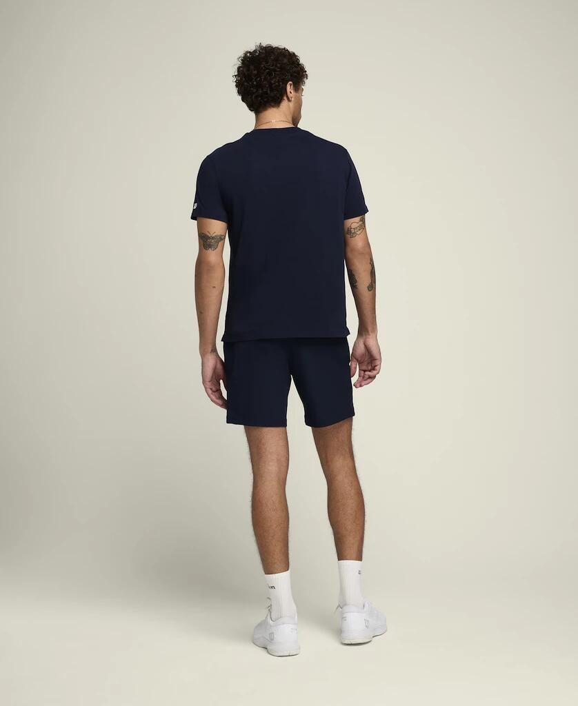 T-shirt grafica Team unisex blu scuro 3/4