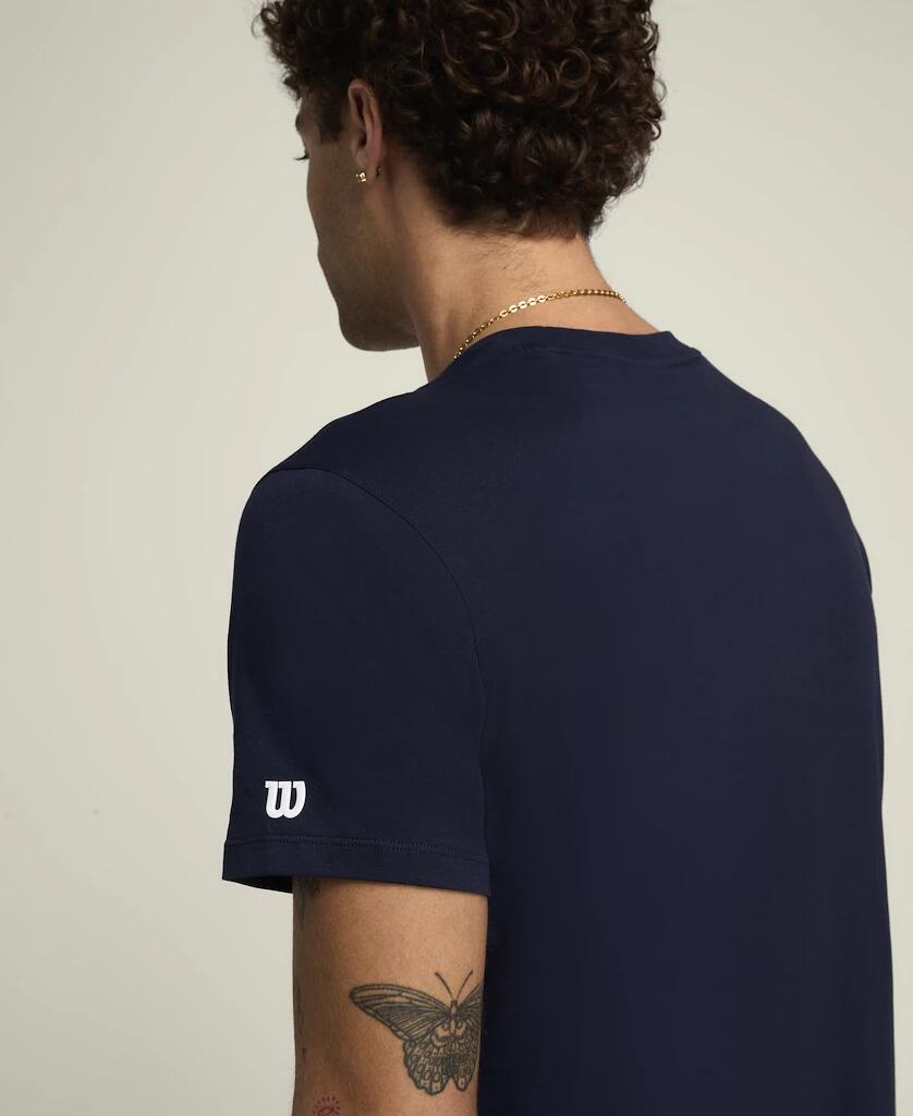 T-shirt grafica Team unisex blu scuro 4/4