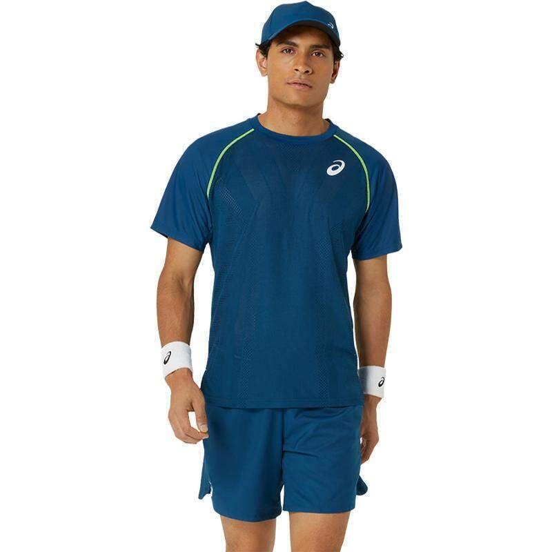 ASICS T-shirt Match Actibreeze SS Uomo Blu traspirante riciclabile