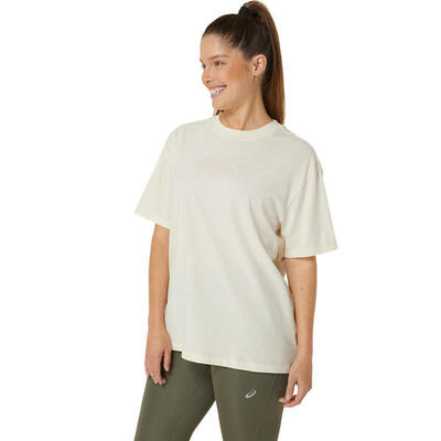 T-shirt met korte mouwen asics logo voor vrouwen