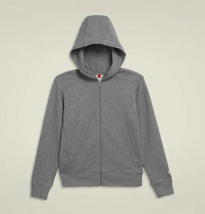 Sweat à capuche zippé Team Juniors Gris