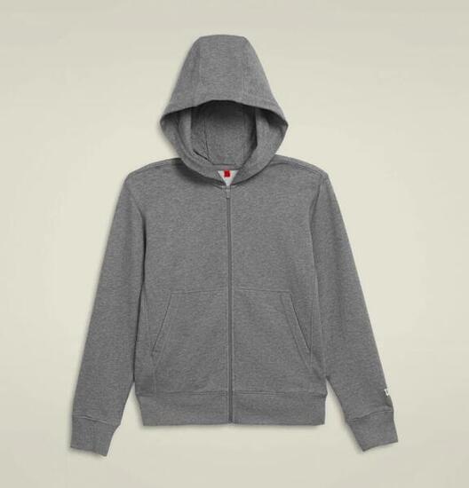 Sweat à capuche zippé Team Juniors Gris