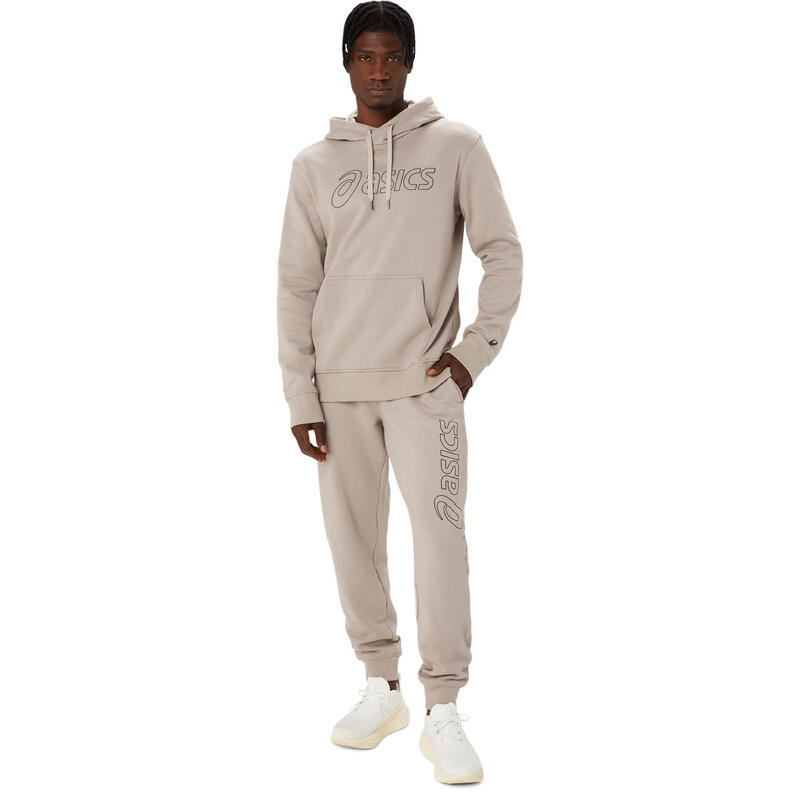 ASICS Logo Sweat Pantalon Hommes Gris