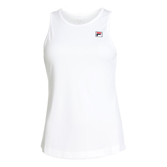 FILA Top Fila Alma in poliestere riciclato BODYDRY® bianco, taglio aderente