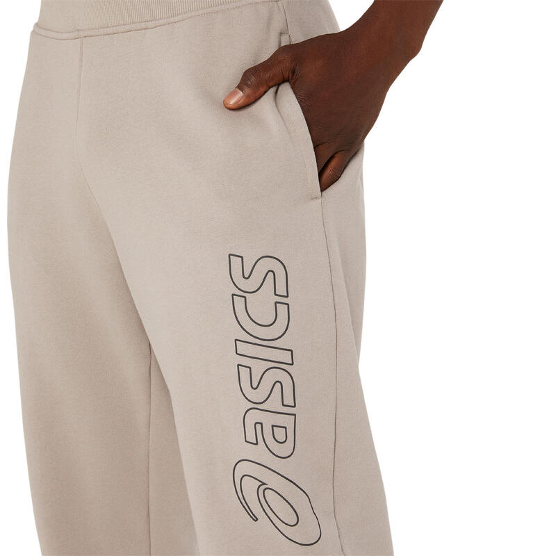 ASICS Logo Sweat Pantalon Hommes Gris