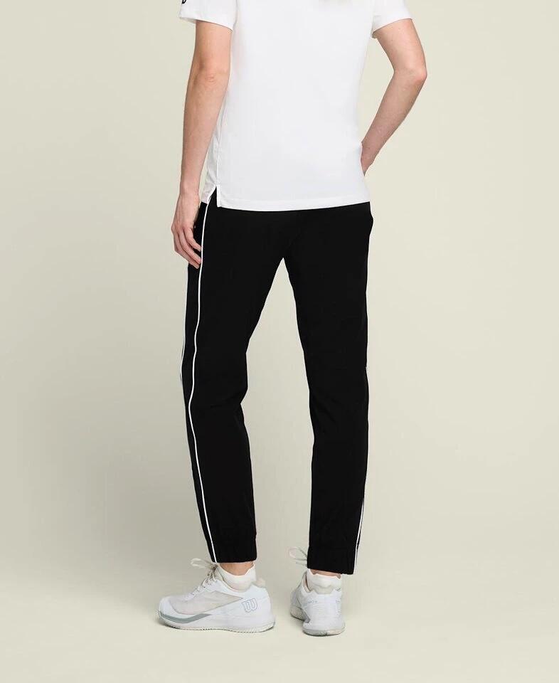 Pantaloni da riscaldamento Team da donna neri 3/4