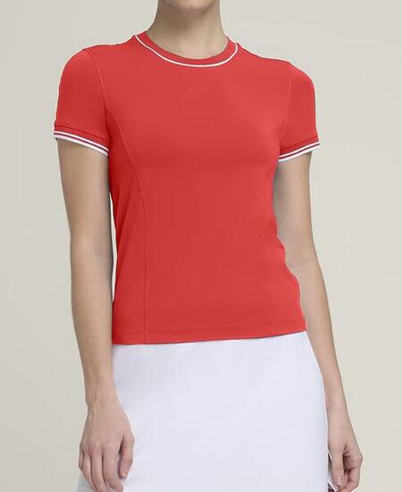 T-shirt Team Seamless da donna rossa