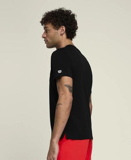 Team Graphic T-Shirt Unisex Schwarz