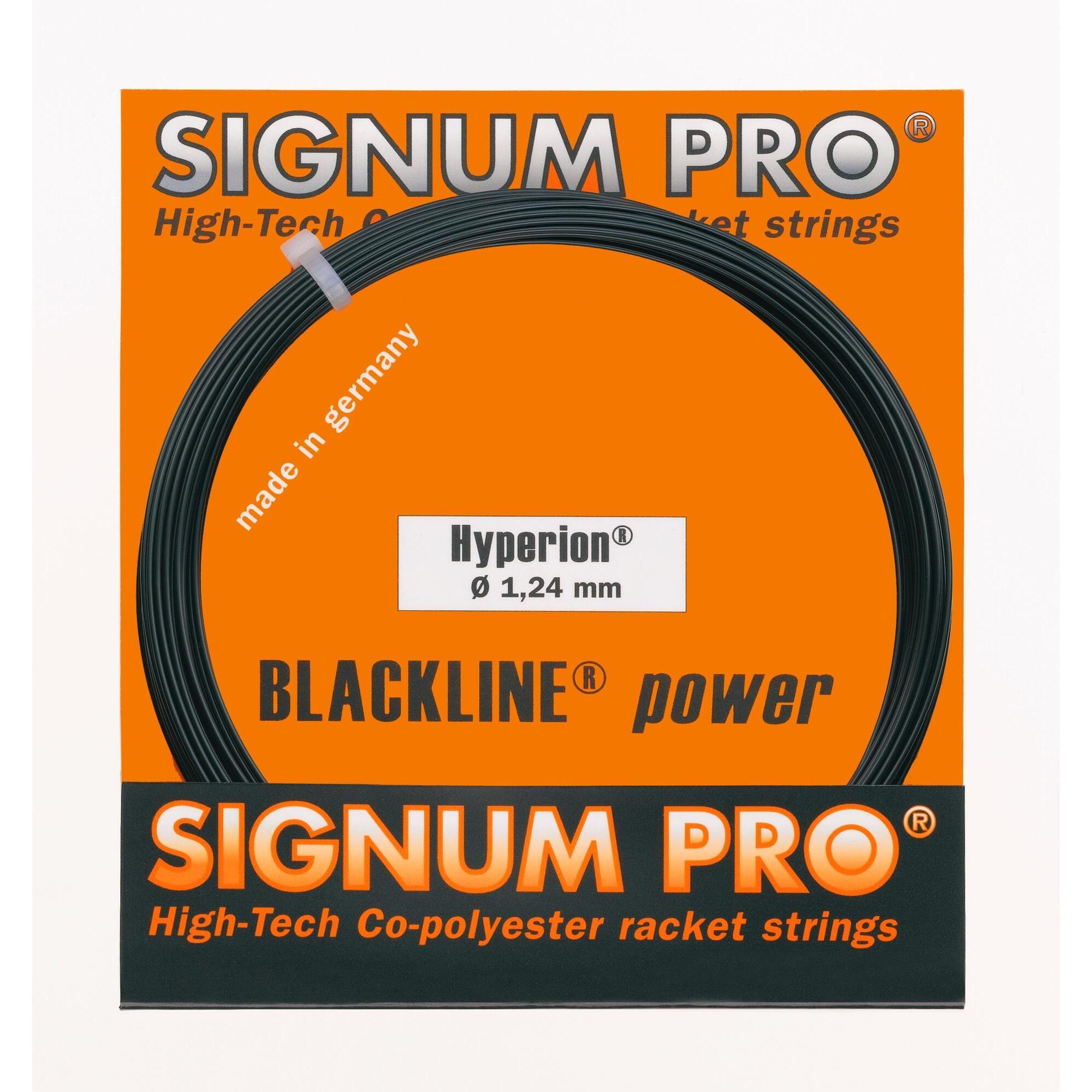 Signum Pro - Garniture 12 M Signum Pro Hypérion 1,24 Mm Noir - Cordage Raquette - Multicolore - No Size - Decathlon