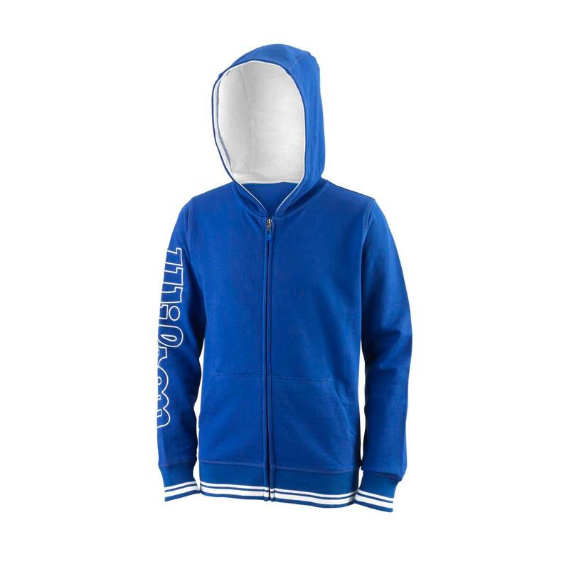 Sweat à capuche Team II FZ JR bleu royal