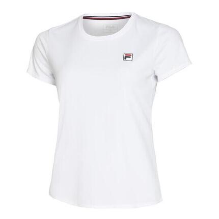 T-shirt Léonie Fila femme polyester recyclé blanc coupe près du corps