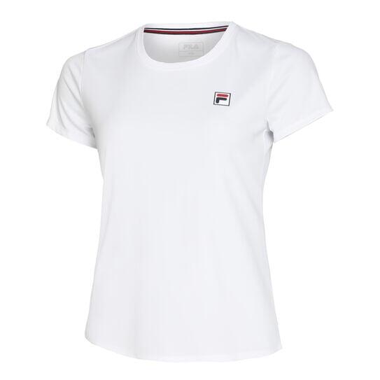 T-shirt Léonie Fila femme polyester recyclé blanc coupe près du corps
